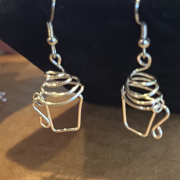 Silver Wire Handmade Coffee Cup Whip Cream - Picture 3 of 7